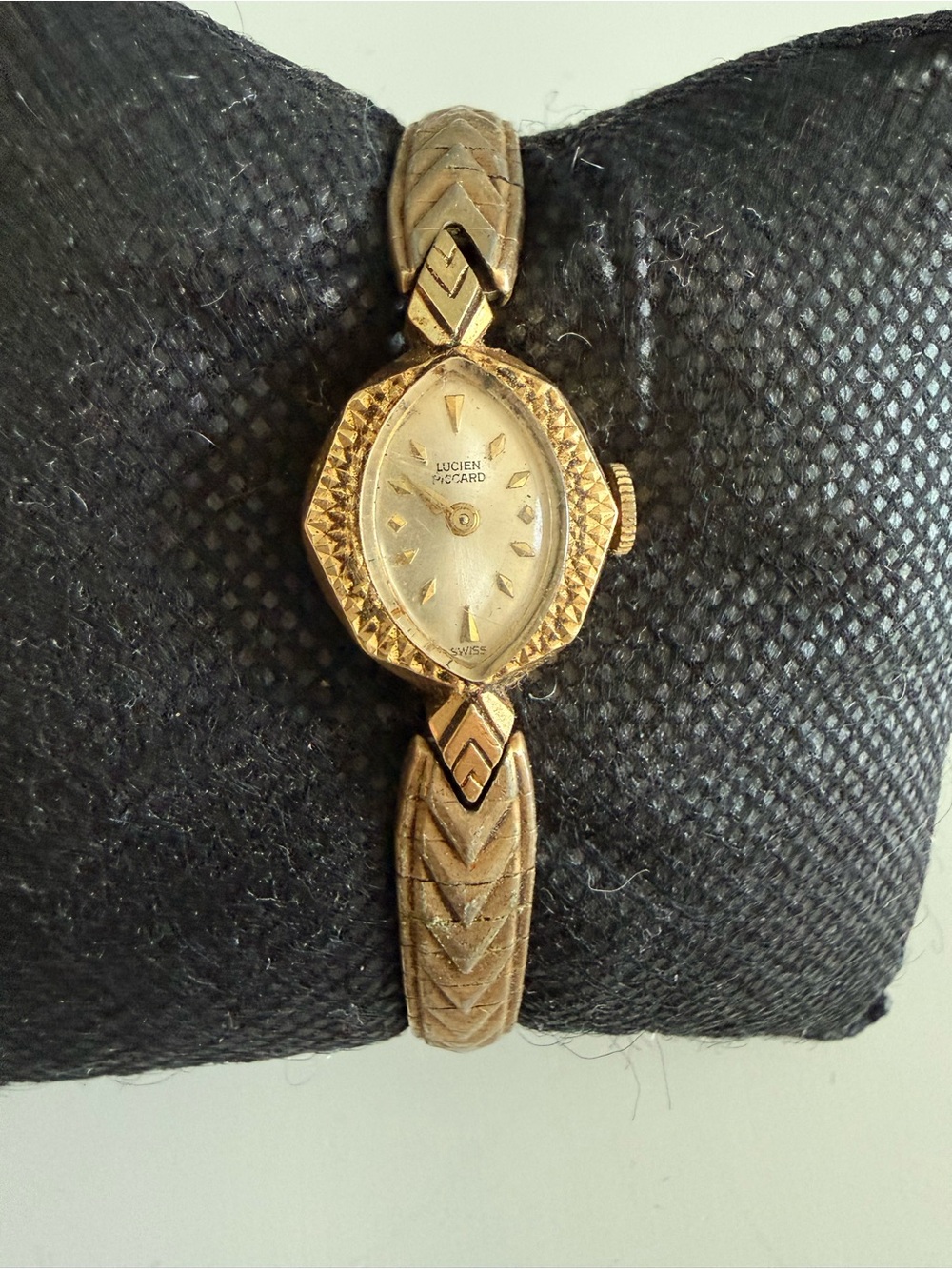 Vintage 1950’s Lucien Piccard Swiss Cocktail Wristwatch